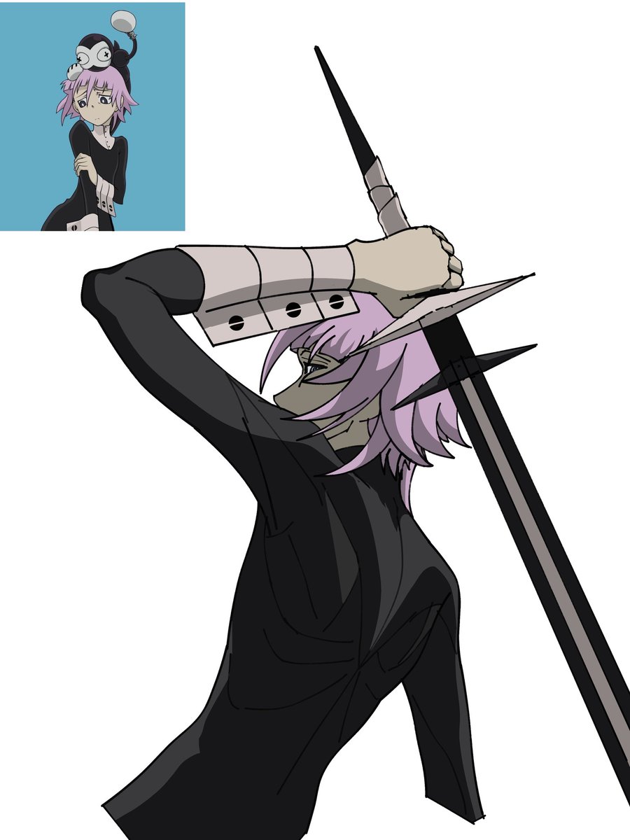 Tofuu183116's tweet photo. Quick doodle in class 
#souleater #crona https://t.co/kqOldaOEe4