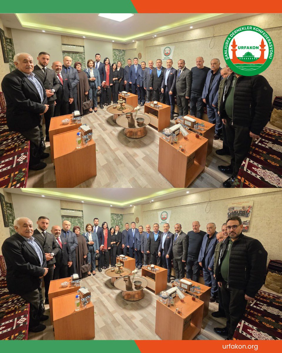 urfakon_'s tweet photo. Ş.Urfa Dernekler Konfederasyonu merkezimizde hemşerimiz Değer Partisi genel başkanı Av Selahattin PAR i misafir ettik. Dernek Federasyon başkanlarımız ve hemşerilerimizinde katılım sağladığı programda gündem ve güncel konularda fikir alışverişinde bulunarak başarılar diledik. https://t.co/yXXL4wlXRx