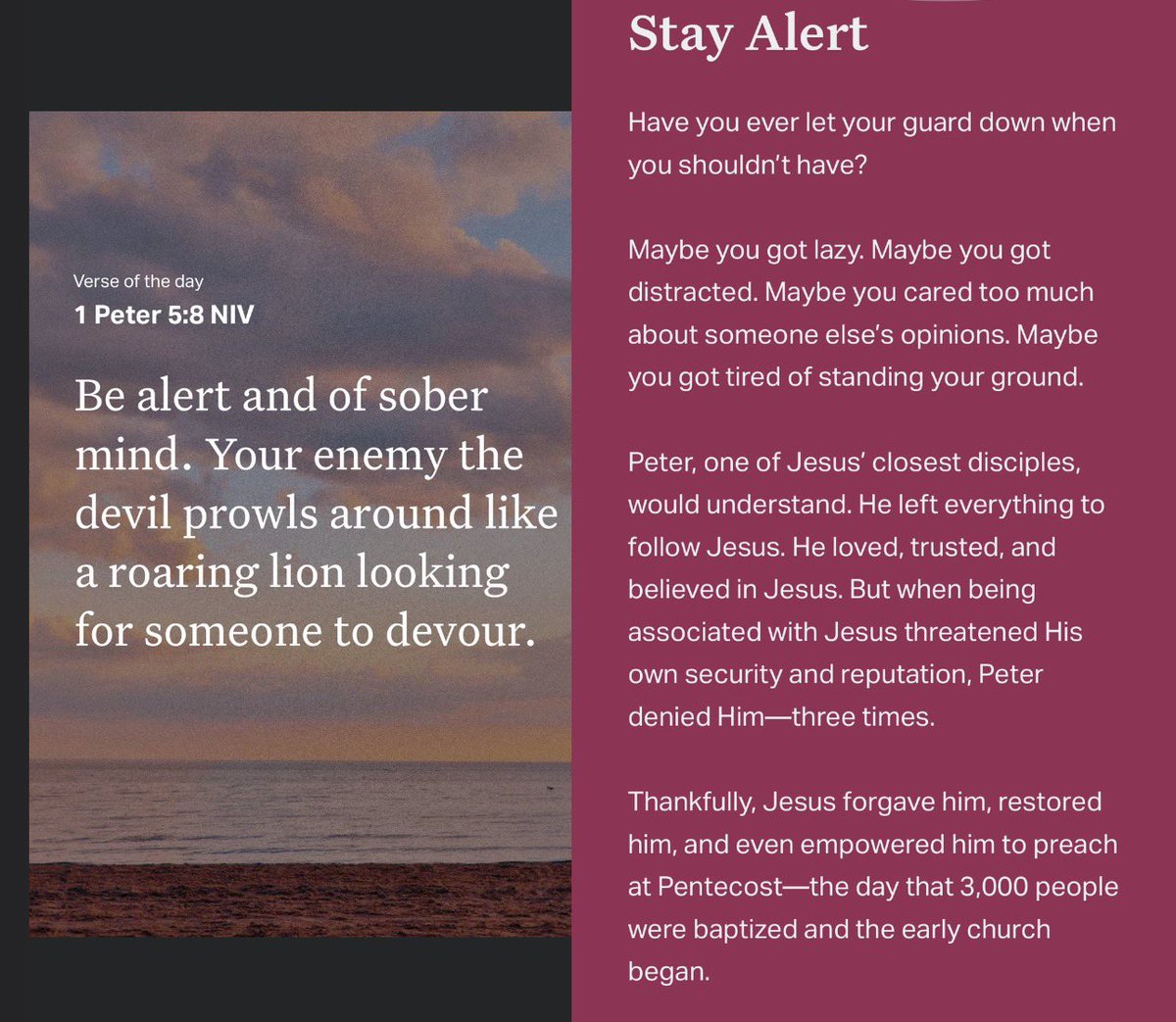 Angeleyes971's tweet image. Morning! 😄 Happy Friday! 

Have a fabulous day! Remember to smile brightly! 😁 

🕊️💕

Verse of the Day: 1 Peter 5:8

A Call to Stay Alert

bible.com/en/videos/5252…

🙏🏽 

#FabulousFriday 
#KeepSmiling
#FridayBlessings