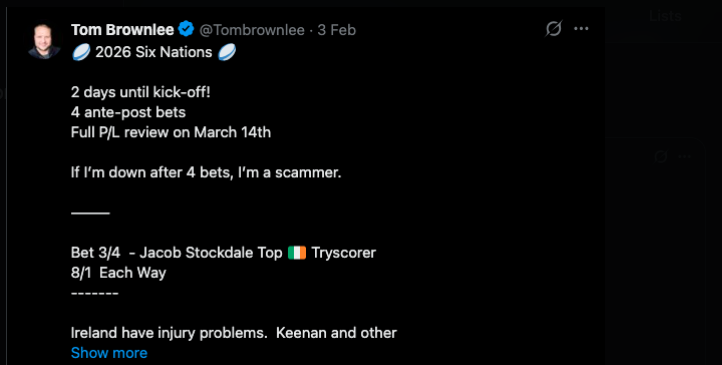 The TRUTH About Tipsters tweet media