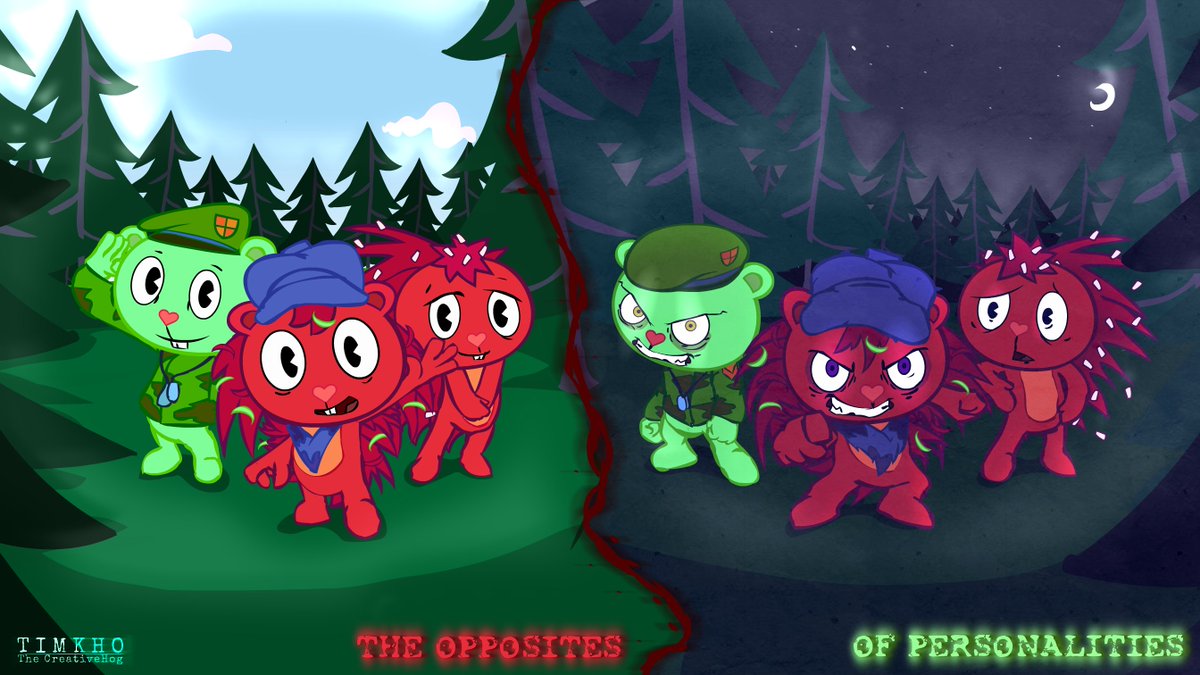 Timkho2's tweet image. I have
an urge

To jumpscare @RizardLiz with more of Sheddy arts 😈
#htf #happytreefriends #flippyxflaky #flippy #fliqpy #flaky
