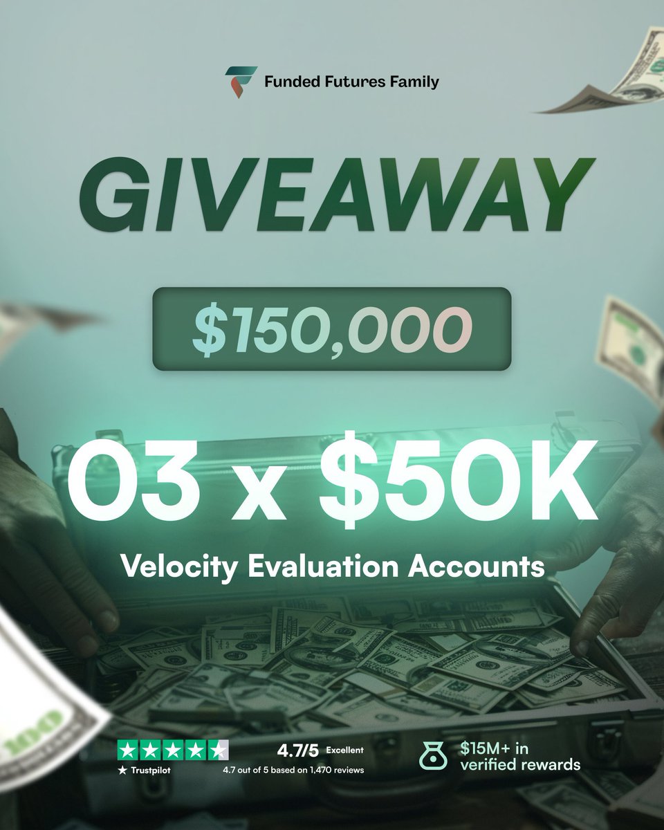 3 × FundedFuturesFamily $50,000 Challenges Giveaway;

1️⃣ Follow <a href="/_toxic_trader/">𝐓 𝐎 𝐗 𝐈 𝐂 🔱</a> l <a href="/fundedfamily/">Funded Futures Family</a>
<a href="/ICTGEMS/">𝙈 𝙄 𝙆 𝙀 ⚡️</a> <a href="/FxGayathri60545/">Gayathri</a> <a href="/usmany4x/">USMAN</a> 

2️⃣ Like, Repost 🔁 &amp; Tag your friends ❤️‍🩹
3️⃣ Comment 'Done' to complete the tasks!

Limited winners! ⌛
Winners will be announced soon 🎉