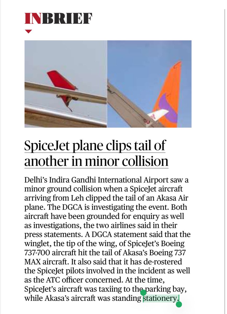 iamnirupam's tweet photo. @the_hindu Last sentence of the report. Stationary or stationery !! https://t.co/xGKmbcgKnk