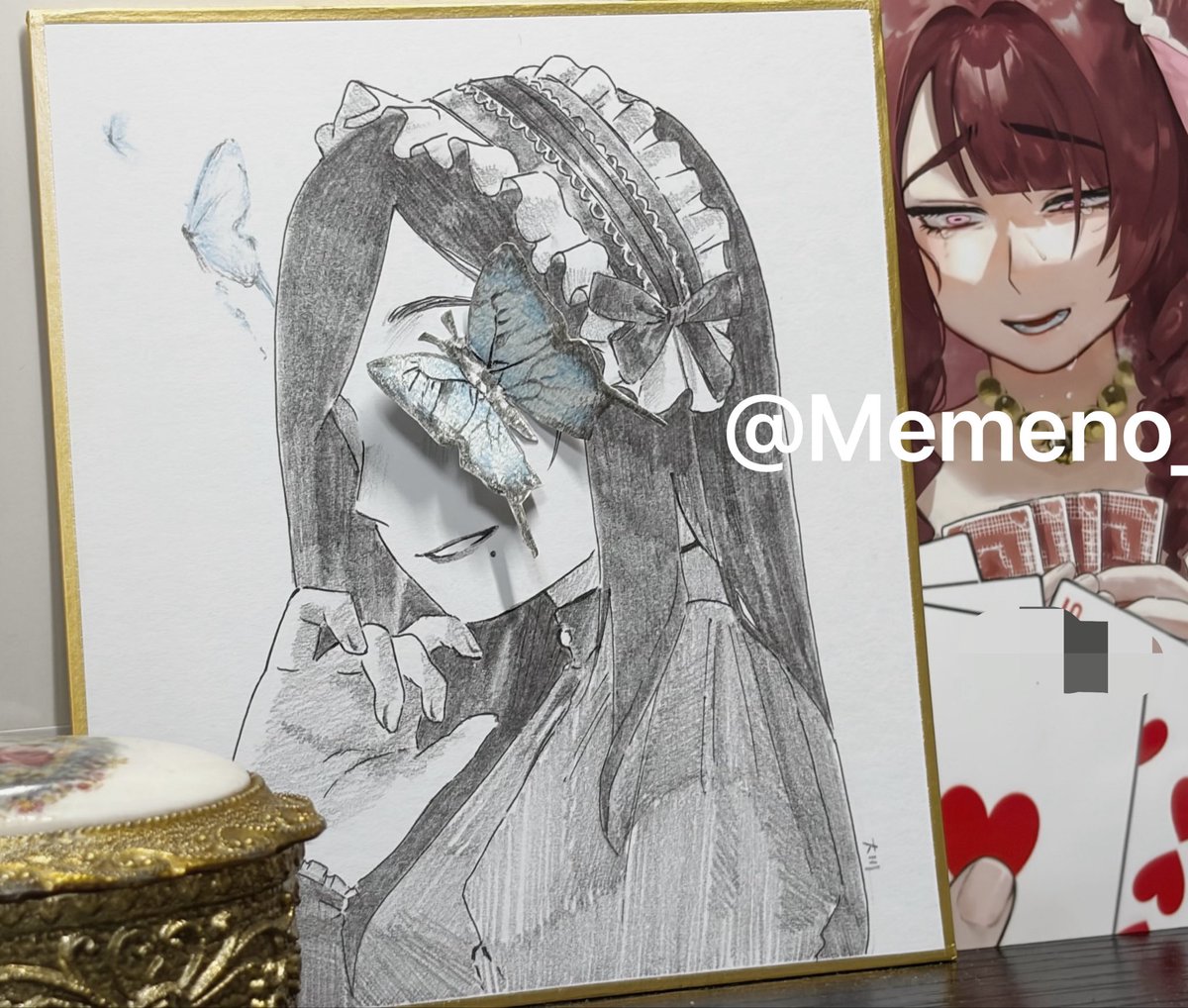 大好きな絵師さんの原画が届いた·͜·ᰔᩚ