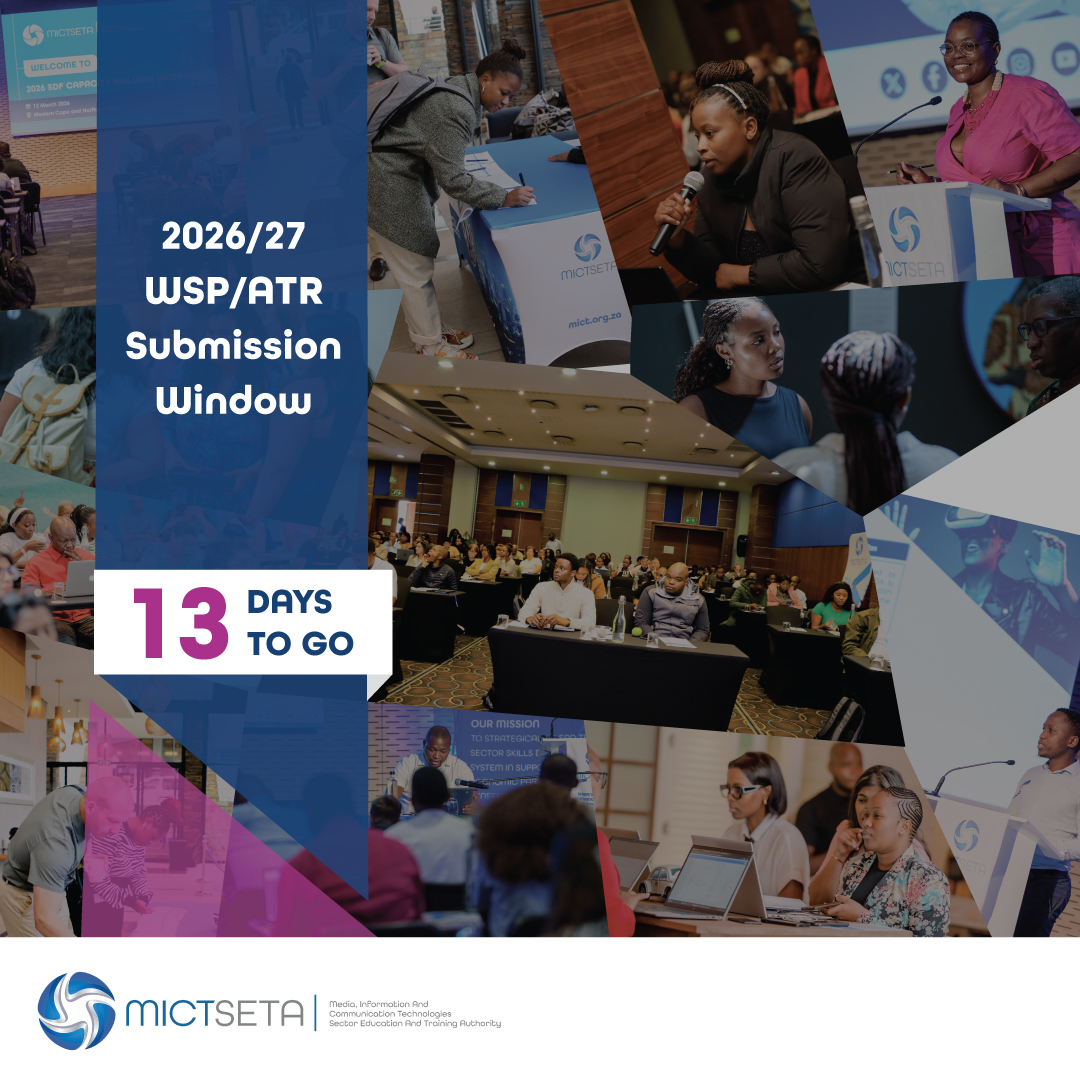 MictSeta's tweet image. #FlashbackFriday - We're still energised by our SDF workshops across Durban, Johannesburg, Gqeberha &amp;amp; Cape Town - plus virtual attendees.
Now it’s time to act: 13 days to go!

Submit your WSP/ATR before 30 April, 23:59

🔗 bit.ly/4bCp9uv

#MICTSETA #WSPATR2026 #Skills
