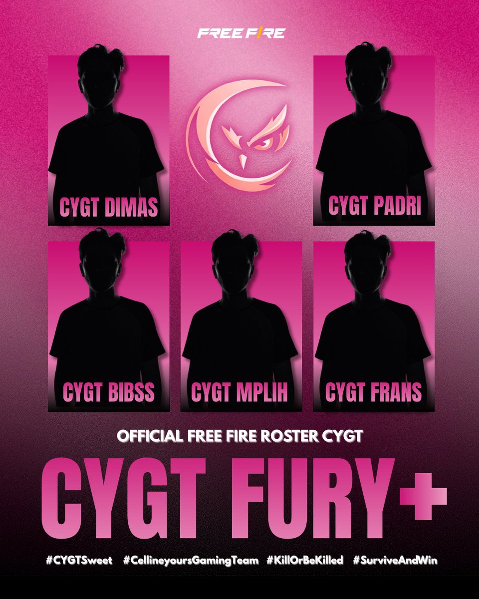 CYGT FURY+ 
Roster Locked 🔒
No hesitation. No limits.
Controlled chaos. Unstoppable force. ⚡
#CYGTSweet #KillOrBeKilled #FFCYGT