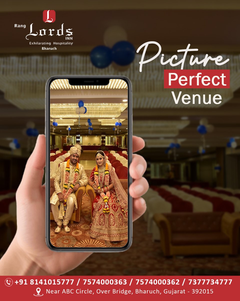 LordsInnBharuch's tweet image. From “Yes” to “I Do” — we host it all perfectly. 💍
Make your big day truly unforgettable.
#WeddingVenue #BanquetHall #BigDay #LoveCelebration #PerfectVenue #DreamMoments #ReceptionNight #EventSpace #WeddingInspiration #CelebrateTogether