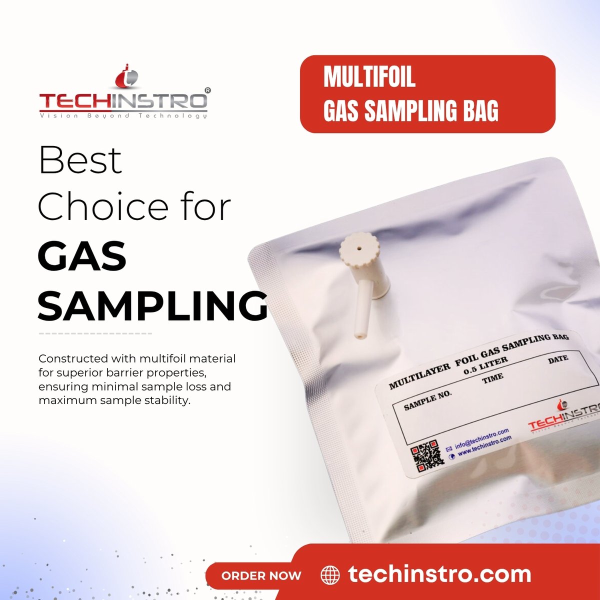 techinstro's tweet photo. Capture accurate gas samples with confidence!
https://t.co/Dkg6AhnUxI Multi-layer foil gas q

#GasSampling #AirQualityTesting #LaboratoryEquipment #EnvironmentalMonitoring #ResearchTools #IndustrialTesting #GasAnalysis #LabSupplies #Techinstro #ScientificEquipment https://t.co/ruMeWM7nMy