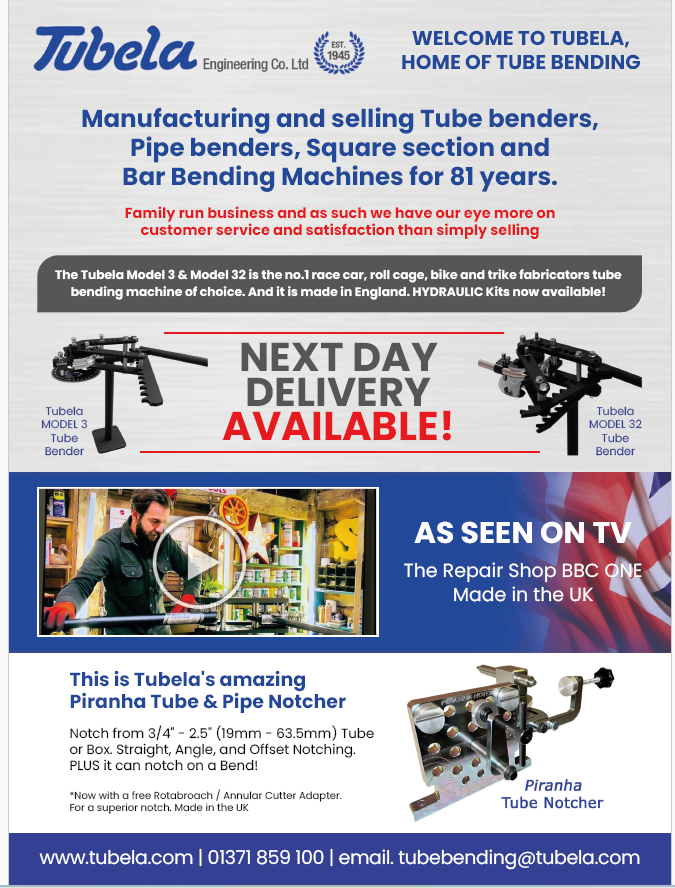 IEMsales's tweet image. From race cars to roll cages—Tubela powers precision bending.
🔥 Featured on TV
⚙️ Built to last
🚚 Delivered next day
If you’re serious about fabrication, you need tools that keep up.
tubela.co.uk
#Fabrication #Metalwork #ToolsOfTheTrade #UKManufacturing #engineering