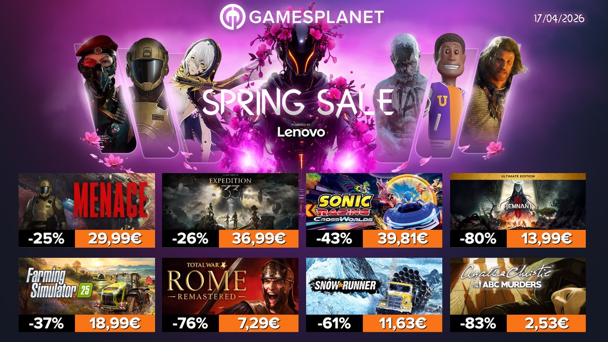 Gamesplanet France 🌸 SPRING SALE 🌸 tweet media