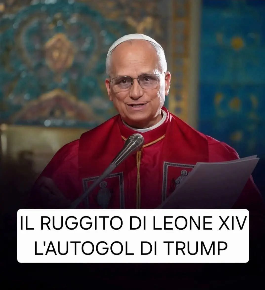 mariamacina's tweet image. Se Trump pensava di intimidire il primo #Papa statunitense della storia, i fatti dimostrano che ha ottenuto l'esatto opposto. Con un attacco frontale a Papa Leone XIV, il Tycoon ha commesso un "autogol epocale".