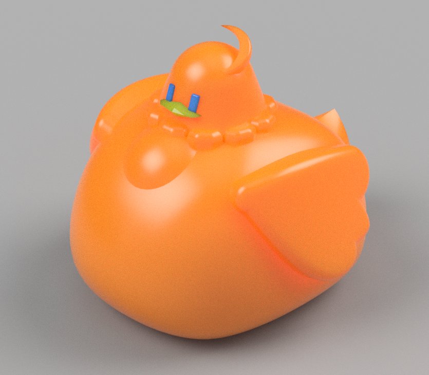 最後還是自己建模做角色了
就先從一隻小肥鳥開始吧（？
不過有去渲染真的差很多欸這ww