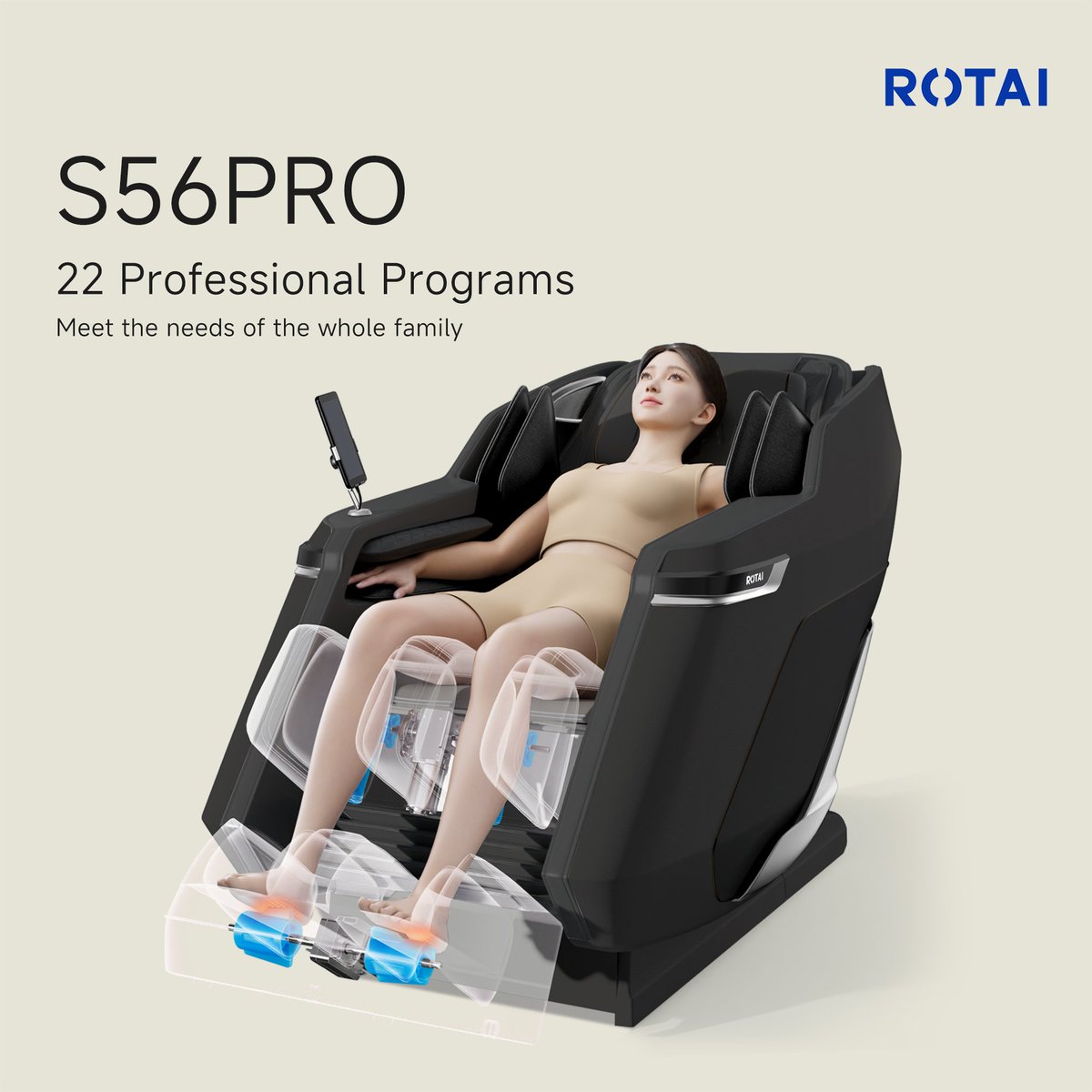 RotaiC's tweet photo. The ROTAI S56PRO Massage Chair brings you the best in leg &amp; foot massage!
✨ Calf Kneading,
✨ Calf Rollers,
✨ Foot Rollers — all designed to relieve tension and refresh you.
🛋️ Shop now on Amazon!
#ROTAI #S56PRO #MassageChair #LegMassage #FootMassage #CalfKneading #FootRollers https://t.co/d1DL0WYUmw
