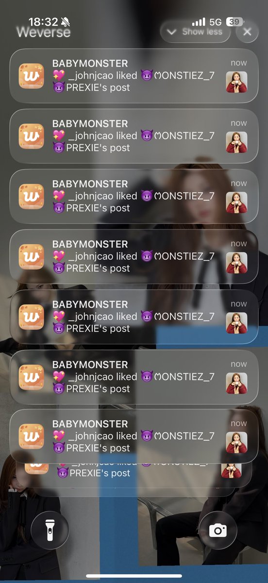 monsterblinky's tweet image. DEAR JOHNCAO thanks for liking my entire weverse posts but bro this is wild 😭😭😭😭😭🤣🤣🤣🤣🤣 you really went down to mariana trench posts.. 
appriciate you🫶🏻👹😈🤧🧍‍♀️

#BABYMONSTER #WEVERSE #POST