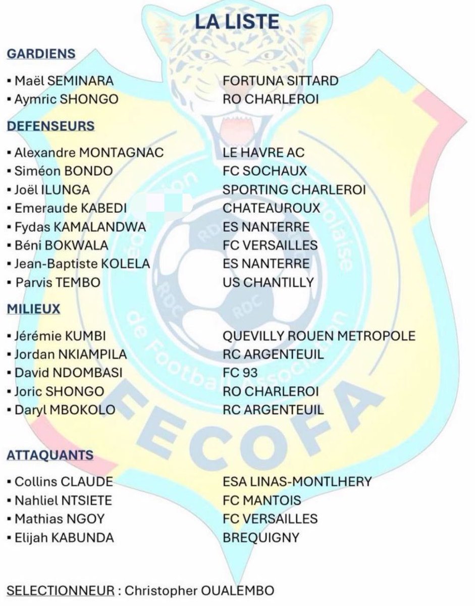 Joueurs Congolais 🐆🇨🇩 tweet media