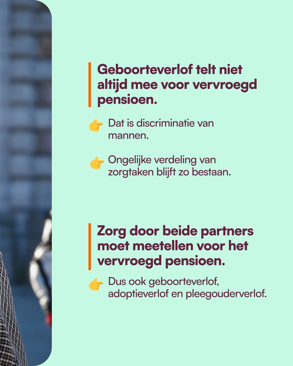 NahimaLanjri's tweet photo. Vandaag in @demorgen 👇
Mogen mannen dan niet zorgen voor hun kind❓Waarom telt het geboorteverlof dat ze opnemen niet altijd mee voor hun pensioen❓Dat is pure discriminatie ❌. Meer info in link in comments 🔗
#pensioen
#geboorteverlof
#familiekrediet
#morgenbeter https://t.co/l4d2p6JD0l
