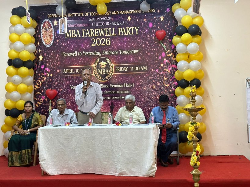 Sitamsofficial's tweet image. 🎓 MBA @ SITAMS – More Than Just a Degree!

From memorable moments like Farewell Party 2026 ✨ to a vibrant campus life, we shape future leaders.

Learn, grow &amp;amp; celebrate your journey with us 🎉
👉 Admissions Open
#MBAAdmissions #SITAMS #CampusLife #FutureLeaders #Chittoor