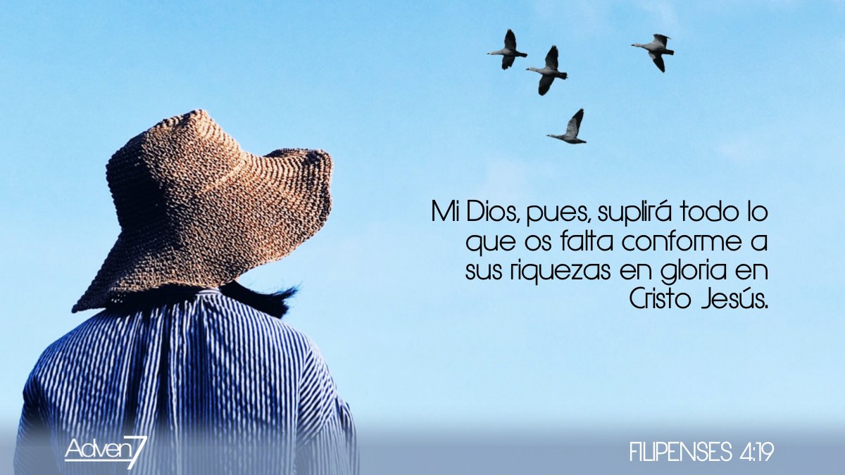 La provisión divina no depende de nuestras limitaciones, sino de las riquezas infinitas de Dios manifestadas en Cristo Jesús, y confiar en Él es descansar en una fuente inagotable que suple cada necesidad conforme a su perfecta voluntad.

#FelizFinDeSemana