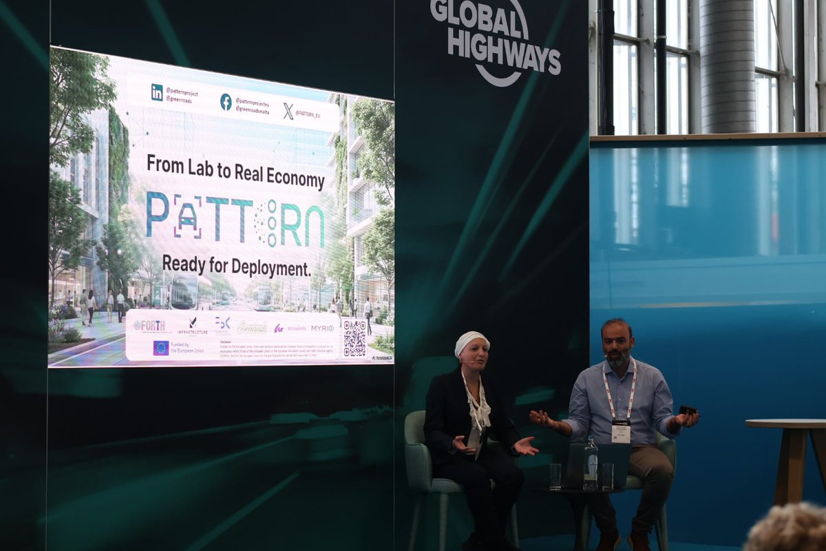 ICS_FORTH's tweet image. @ICS_FORTH at @intertraffic 2026 🇳🇱
As coordinator of @PATTERN_EU , we showcased how AI &amp;amp; data analytics enable smarter traffic monitoring, better infrastructure management &amp;amp; more sustainable mobility.
Great discussions, strong momentum.
#PATTERNproject #ICS_FORTH #SmartMobility