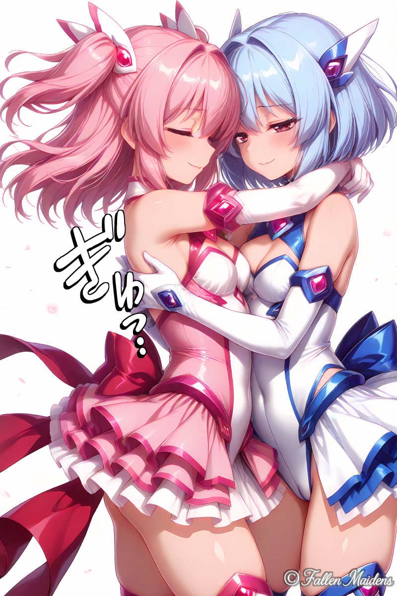 Fallen_Maidens's tweet photo. 「ぎゅっ…」
この温もり、離したくない――💕

#神威霊装ガーディアンメイデン #未公開カット #変身ヒロイン #百合 #AIイラスト #オリジナル https://t.co/6T4SSUpMgz