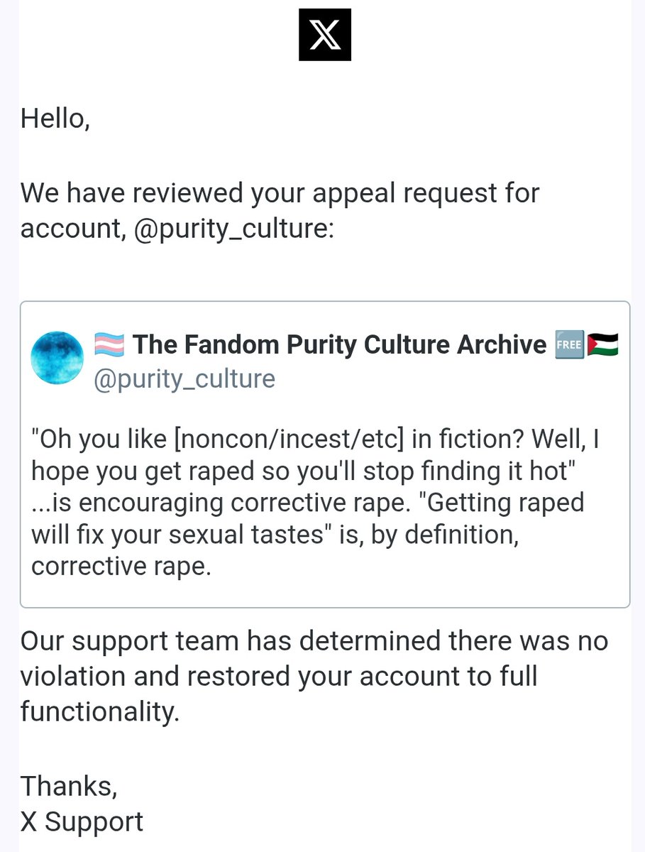 🏳️‍⚧️ The Fandom Purity Culture Archive 🆓️🇵🇸 tweet media