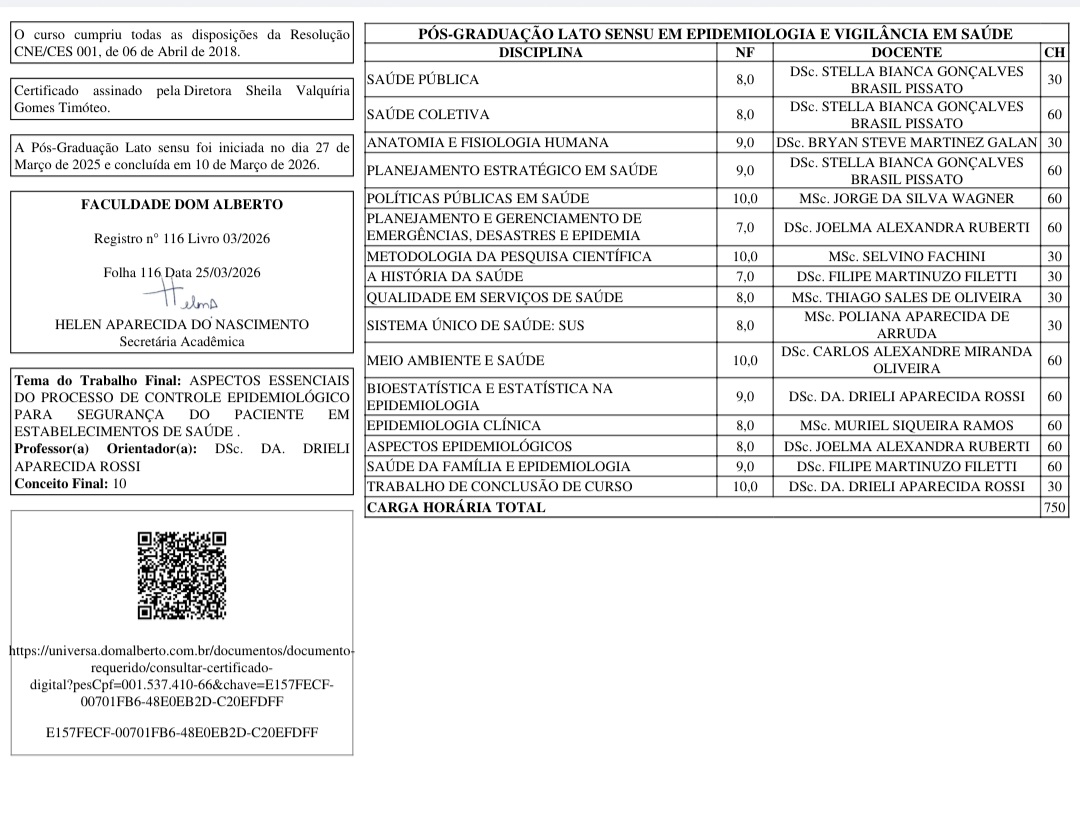 CristianoVAS_'s tweet photo. Pós Graduação Epidemiologia e Vigilância em Saúde 🥼🏥

Semestre de Conclusões 💪🏻
Um ano atrás resolvi iniciar essa pós-graduação para entender o contexto da segurança dos pacientes dentro de hospitais e estabelecimentos de saúde em geral. https://t.co/JkK9Vp7hqg