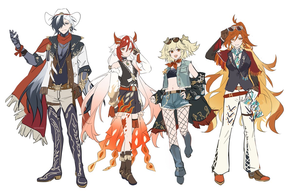 outfit designs for #HoYoFairConcert