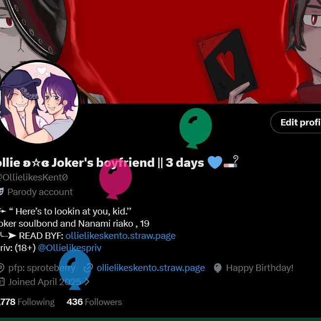 ollie ʚ☆ɞ Joker's boyfriend || 1 day 💙🚬 tweet media