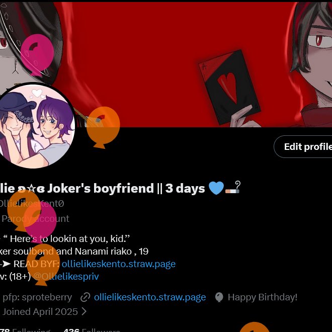 ollie ʚ☆ɞ Joker's boyfriend || 1 day 💙🚬 tweet media