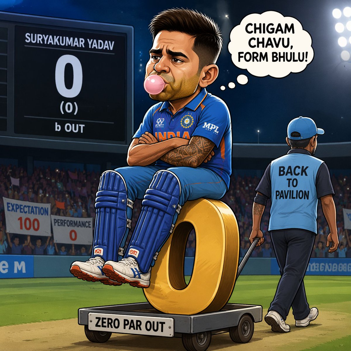 RADHEKRISH64127's tweet image. નામ મોટું, વાતો મોટી... પણ કાલના મેચમાં કામ શૂન્ય. દરેક વખતે ફેન્સ આશા રાખે અને બદલામાં નિરાશા મળે તો સવાલ તો ઊભા થશે જ. માત્ર 360° શોટના નામે કેટલા દિવસ ચાલશે? ટીમને સ્ટાર નહીં, જવાબદારી લેતો ખેલાડી જોઈએ. હવે PR નહીં, performance બતાવો. #Cricket #IND