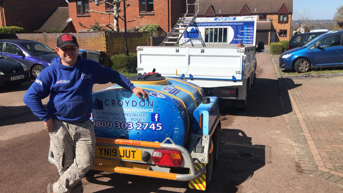CPMaintain's tweet photo. 🙌 Meet the team, we would like to introduce Daniel, our jetwash operative.💥Get your driveway or patio looking like new again, with our jet washing service. This is the perfect treat for your home, ready for Summer. ☎️0800 3032745 #croydonpropertymaintenance #jetwashing #surrey https://t.co/QVXVBgChLf