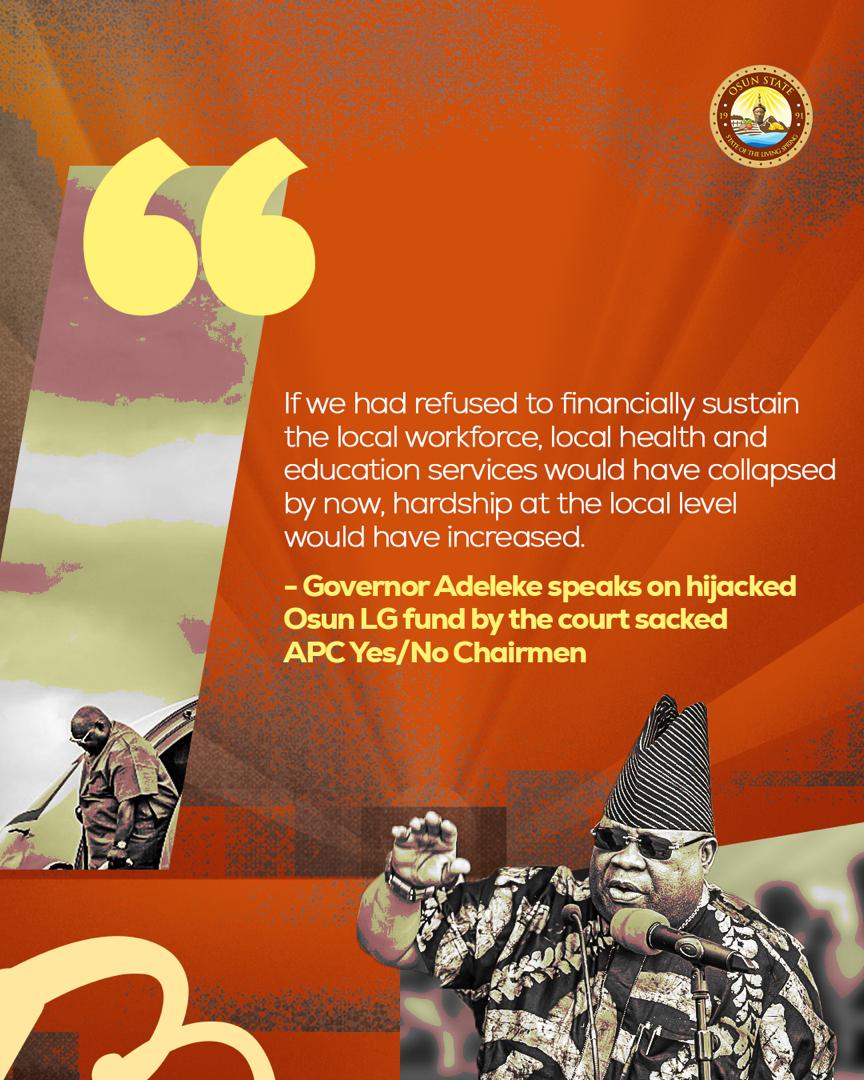 bfa_funso's tweet photo. @AAdeleke_01    speaks on hijacked Osun LG fund by the court sacked APC Yes/No Chairmen*  @NigeriaSenate @nassnigeria
#OsunLGfundSeizure
#OsunLG
#UBAbank https://t.co/Te2Pb0sJam