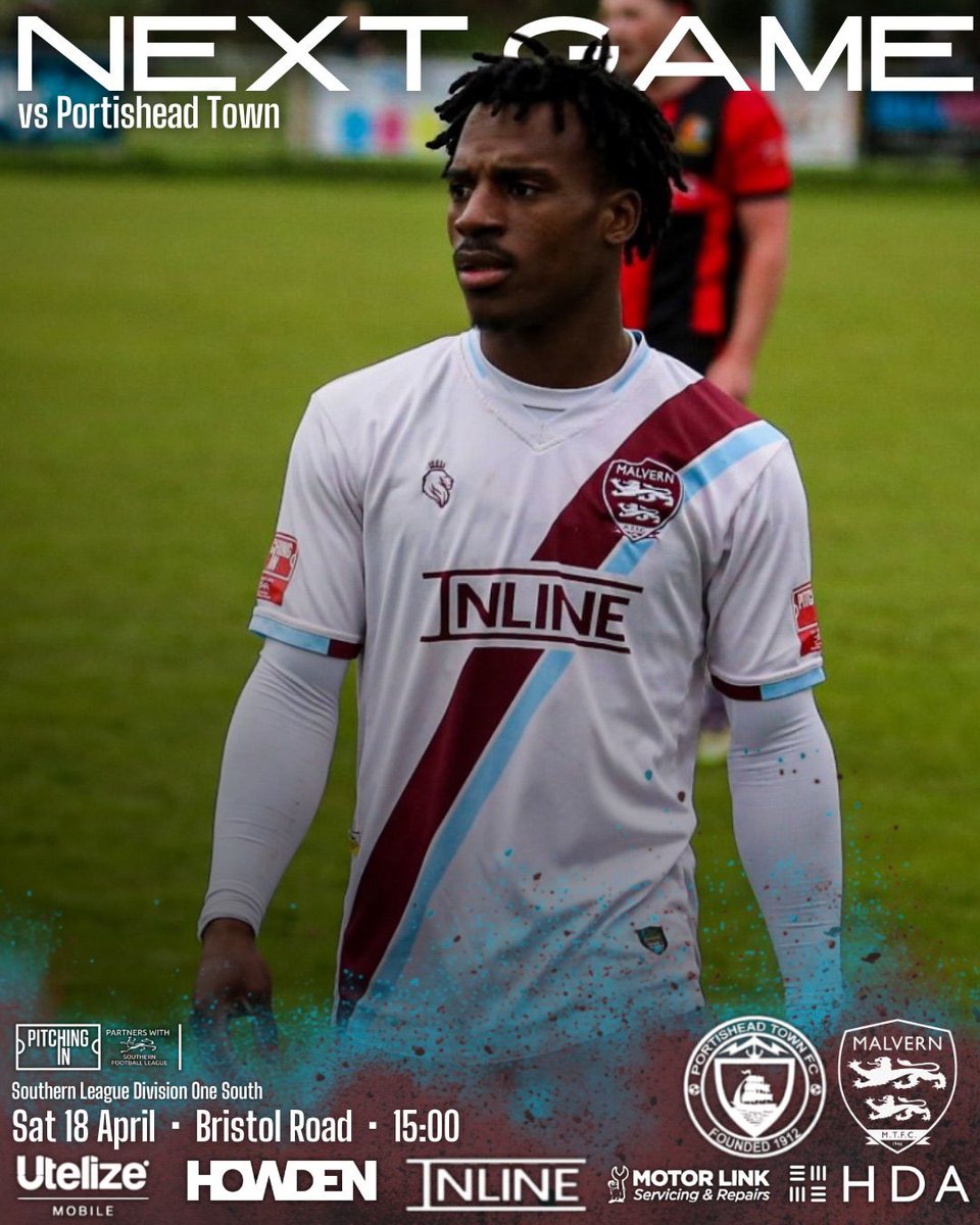 MalvernTown1946's tweet photo. 🏐NEXT GAME | @PortisheadTown (A)

🏆: @SouthernLeague1
🏟️: Bristol Road
📆: Saturday 18th April
🕒: 3pm
🚌: Coach sold out – thank you for your support

#MakingMalvernProud https://t.co/IWEUvfL3w7