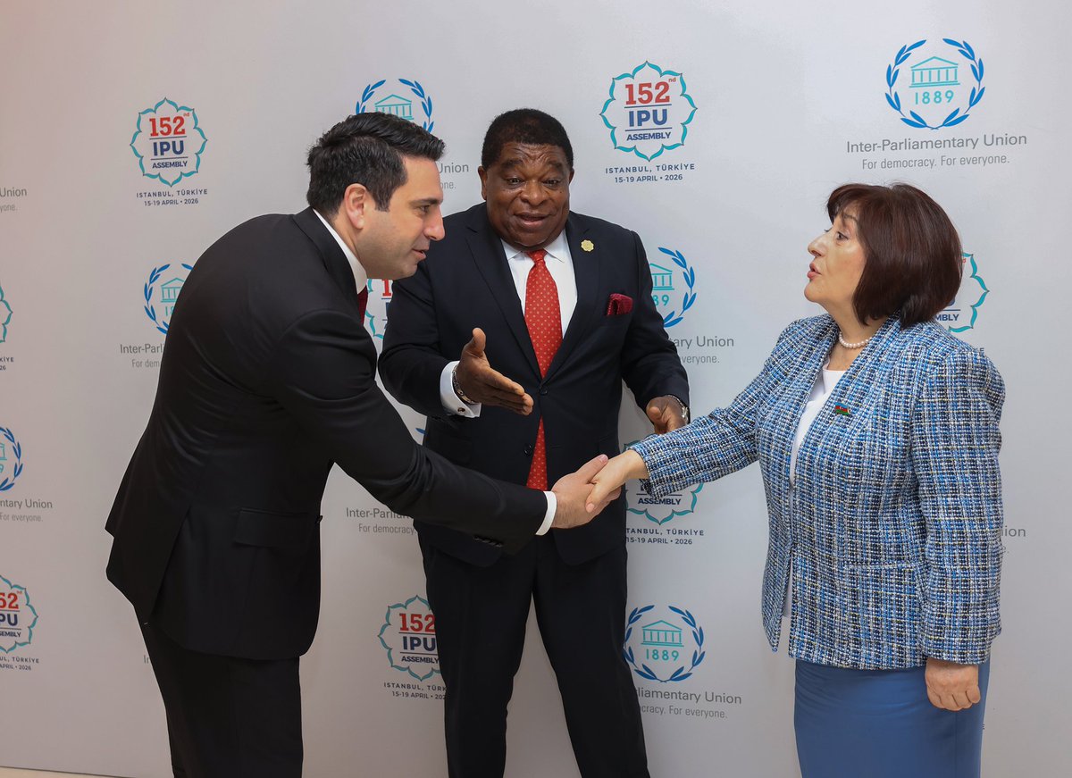 alensimonyan's tweet image. 🇦🇲🇦🇿
On 17 April 2026, on the sidelines of the #IPU152 in #Istanbul, I met with @Speaker_Az Ms. Sahiba Gafarova.
We noted with satisfaction the recent progress in the normalization of relations between our countries, including efforts to strengthen #peace, stability, &amp;amp; expand