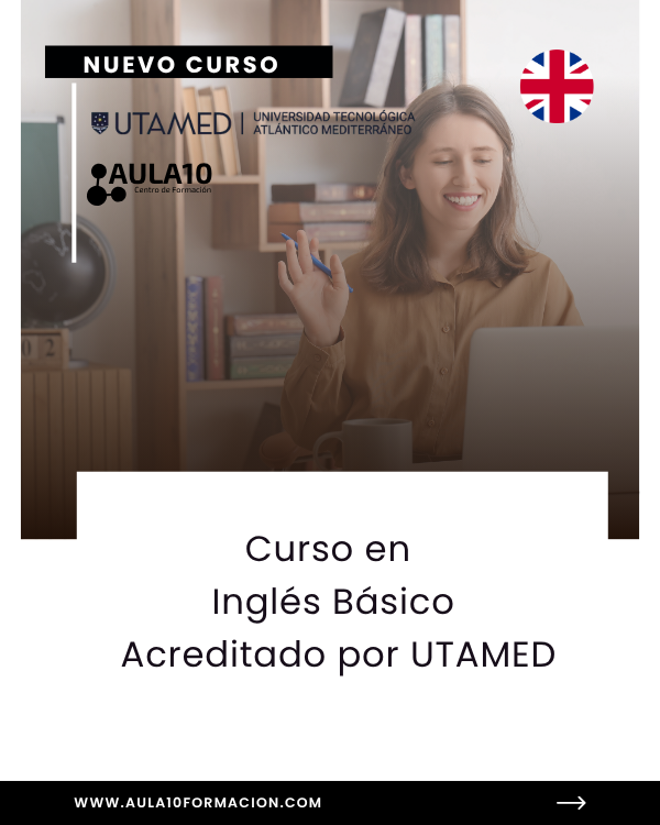 aula10's tweet photo. 🌍 Nuevo Curso en Inglés Básico acreditado por @UTAMED_UNI 

Empieza a comunicarte en inglés desde cero y mejora tus oportunidades laborales.

Una formación práctica, online y pensada para principiantes.
#Aula10 #Inglés #CursosOnline #FormaciónOnline #Idiomas #Empleo https://t.co/ygyRwDUeRn
