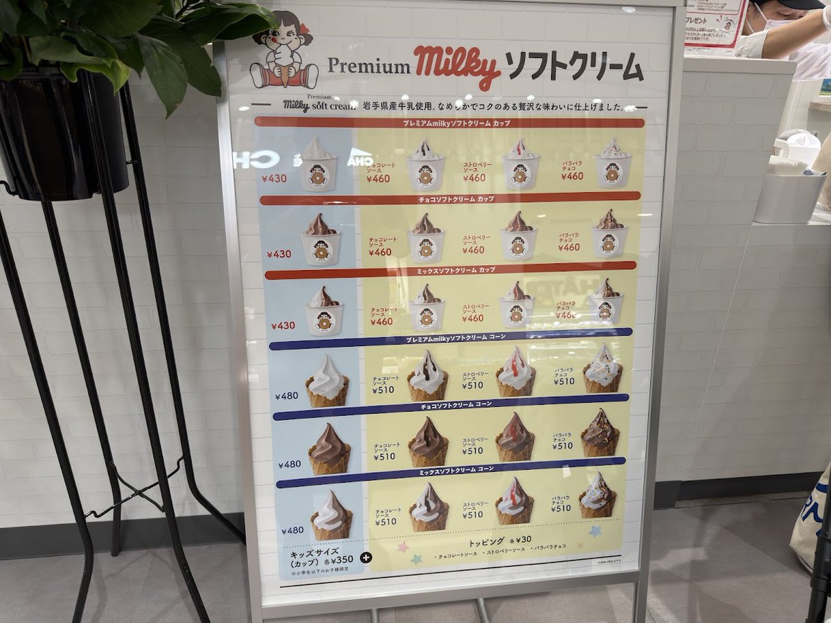 ペコちゃんmilkyドーナツがカメイドクロックにオープンしたよ