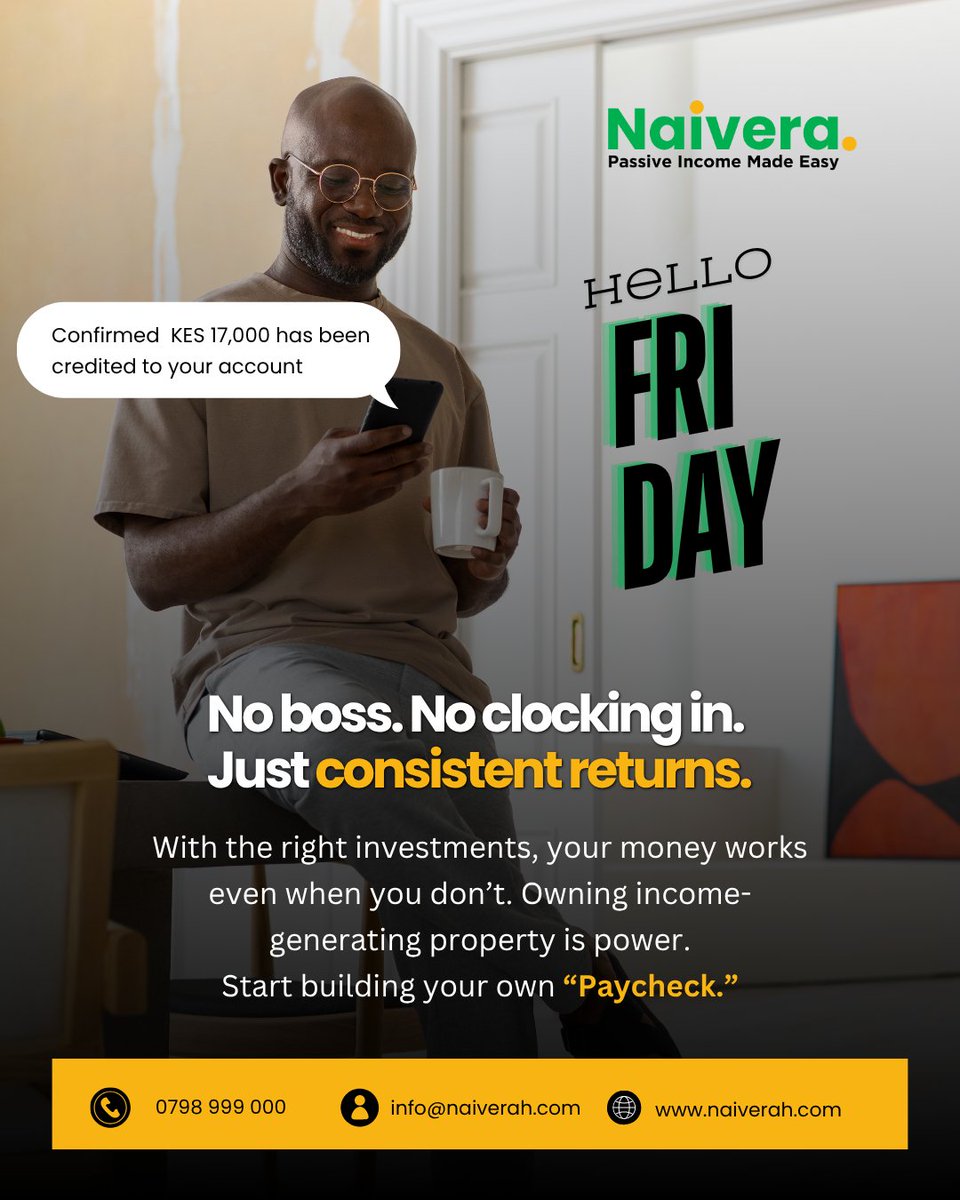 Financial security isn't about how much you earn; it’s about how much your money earns for you.

In today’s economy, diversifying into income-generating property is one of the most reliable ways to create a consistent secondary "paycheck." At Naivera, we make passive income