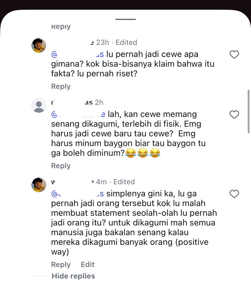 bisa ga sih cowo straight stop berpikir kalau cewe dandan/tampil cantik tuh buat narik perhatian lu pada, orang gua maunya diperhatiin sama cewe cantik 🤪🤪