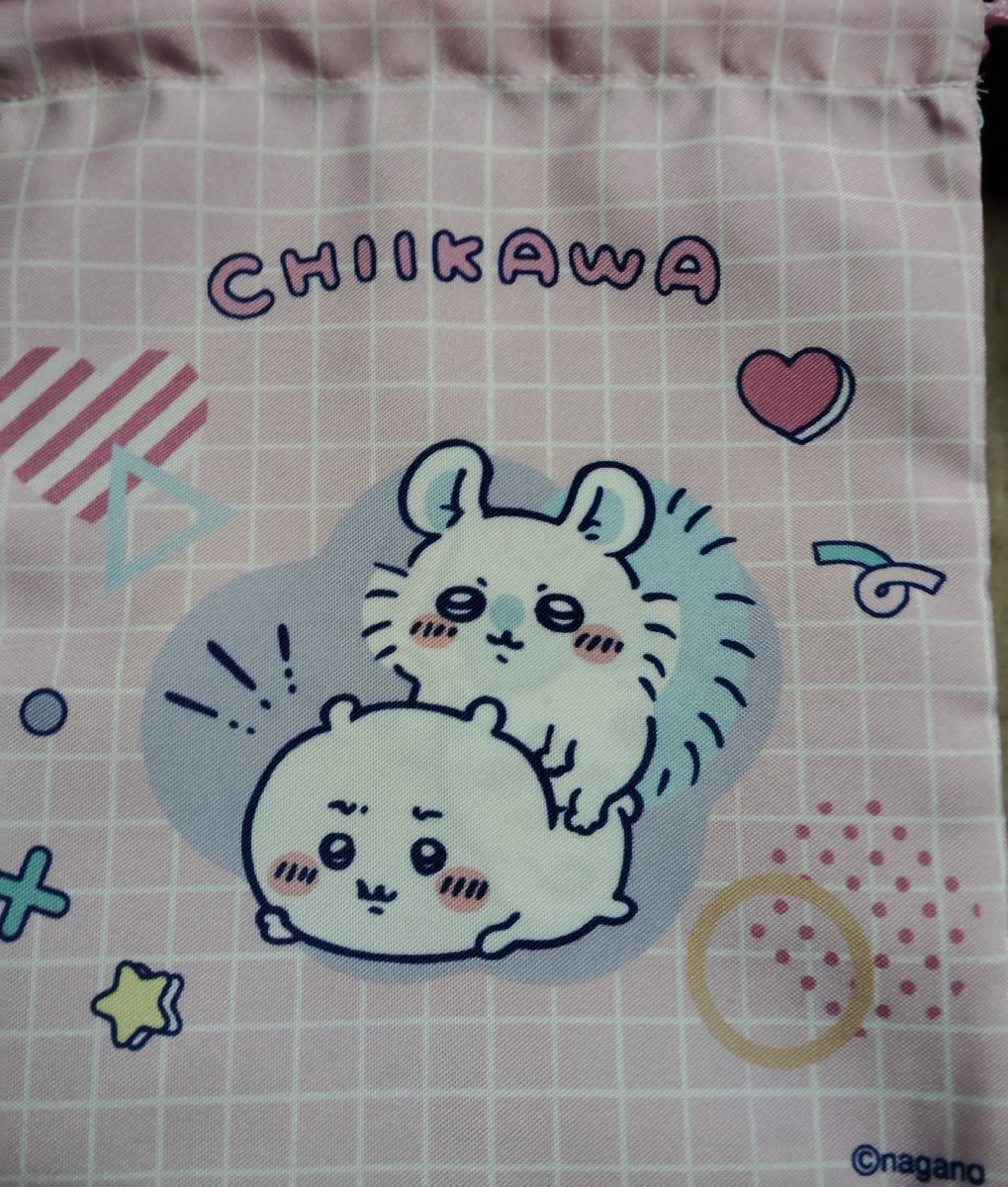 1番欲しかった巾着(だけ)買えた！裏表でこれなんだね😚