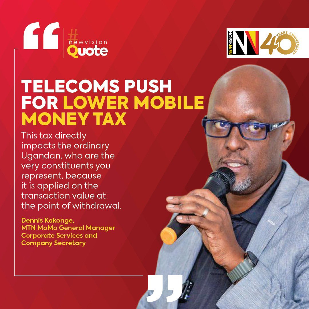 theslayking's tweet photo. Telcos are pushing for lower mobile money taxes, saying current charges make digital transactions costly for ordinary Ugandans and slow financial inclusion. Affordable access is key to growing the digital economy.
#DigitalInclusionUG @MoICT_Ug @mofpedU @Parliament_Ug @PSF_Uganda https://t.co/SVe83sKr6I