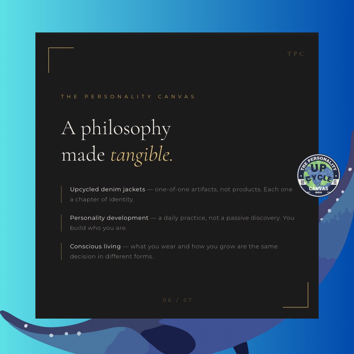 Munot26's tweet image. 6/7
Upcycling is not just a design philosophy.
It’s a life philosophy.

To look at something overlooked —
material or human —
and ask:

What can this become?

#Upcycling #CreativeThinking