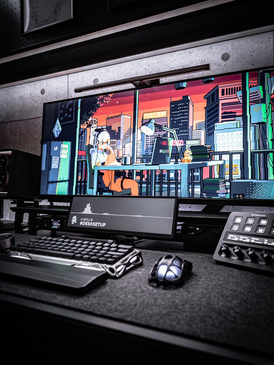 k_bou_9's tweet image. ドット絵良いよね👁️‍🗨️
#desksetup