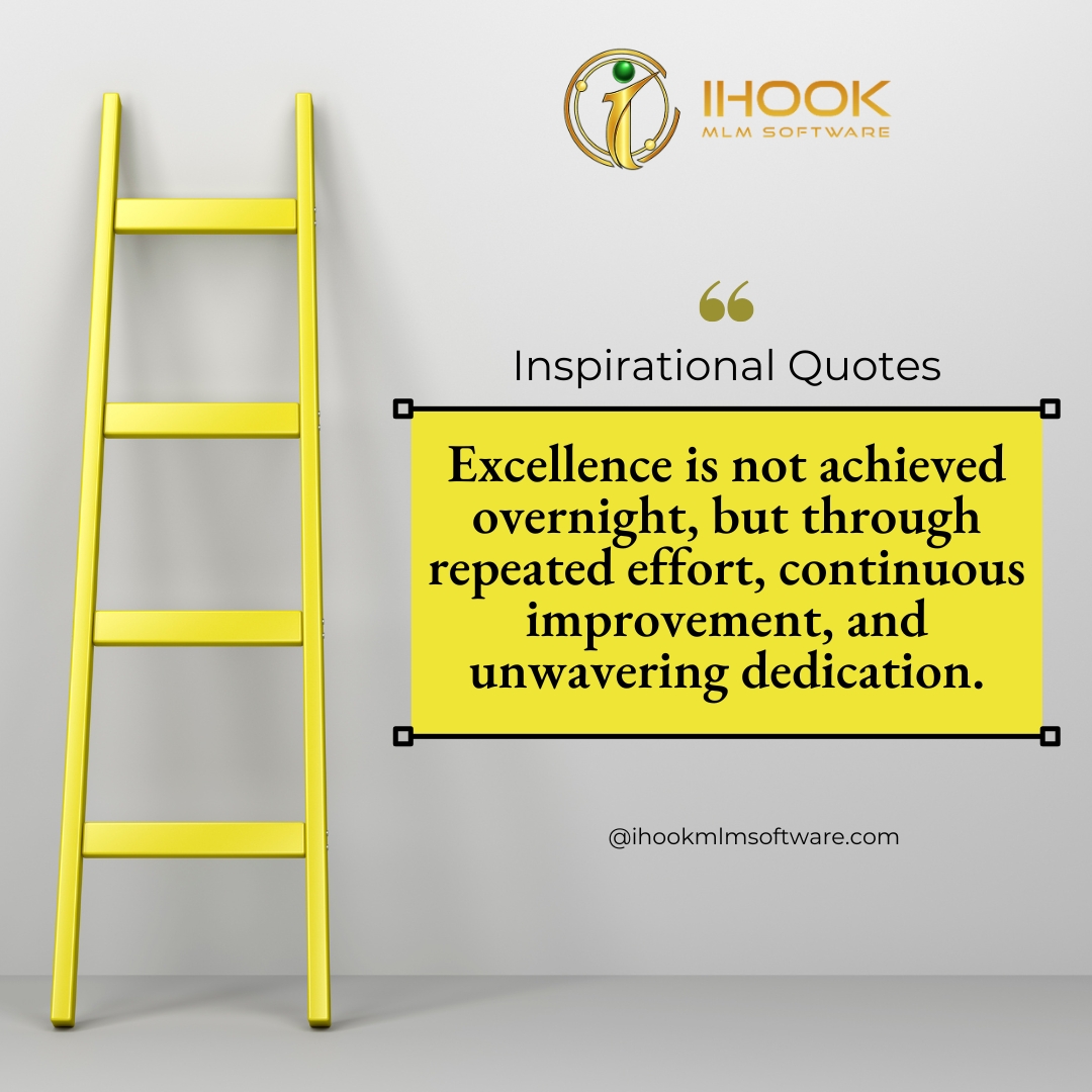 Ihook_mlmsoft's tweet image. Touching excellence is not coincidental, nor is it a single event. Day-in-and-day-out.

To know more: ihookmlmsoftware.com

#Excellence #Consistency #HardWork #ContinuousImprovement #Dedication #SuccessMindset #StayFocused #Discipline #KeepGoing #IHookMLMSoftware