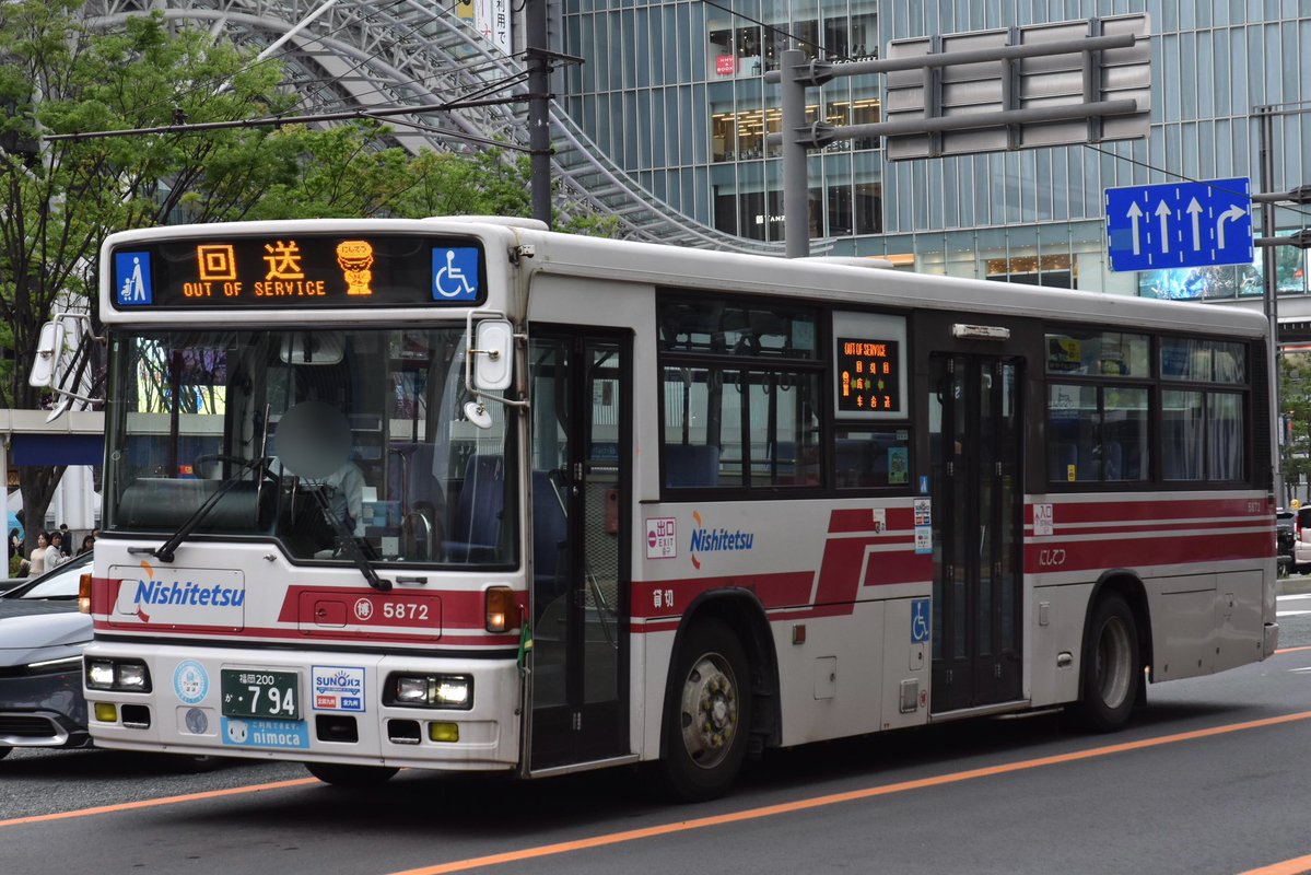 博多5872 (KL-UA452MAN)
野方（都市高速）博多線代走
珍しく5872がK急行に入っていました。