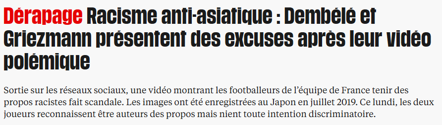 131_studio's tweet photo. @thierry_667K @sebsport12 @La__Tang Qui a poussé au départ de Benzema en 2022 ? Qui a fait un blackface ayant suscité l'indignation ? Qui s'est filmé avec Dembélé en train de faire des blagues racistes anti-asiatiques ? https://t.co/r0d0jv4C45 https://t.co/B3GWoYOZ2s