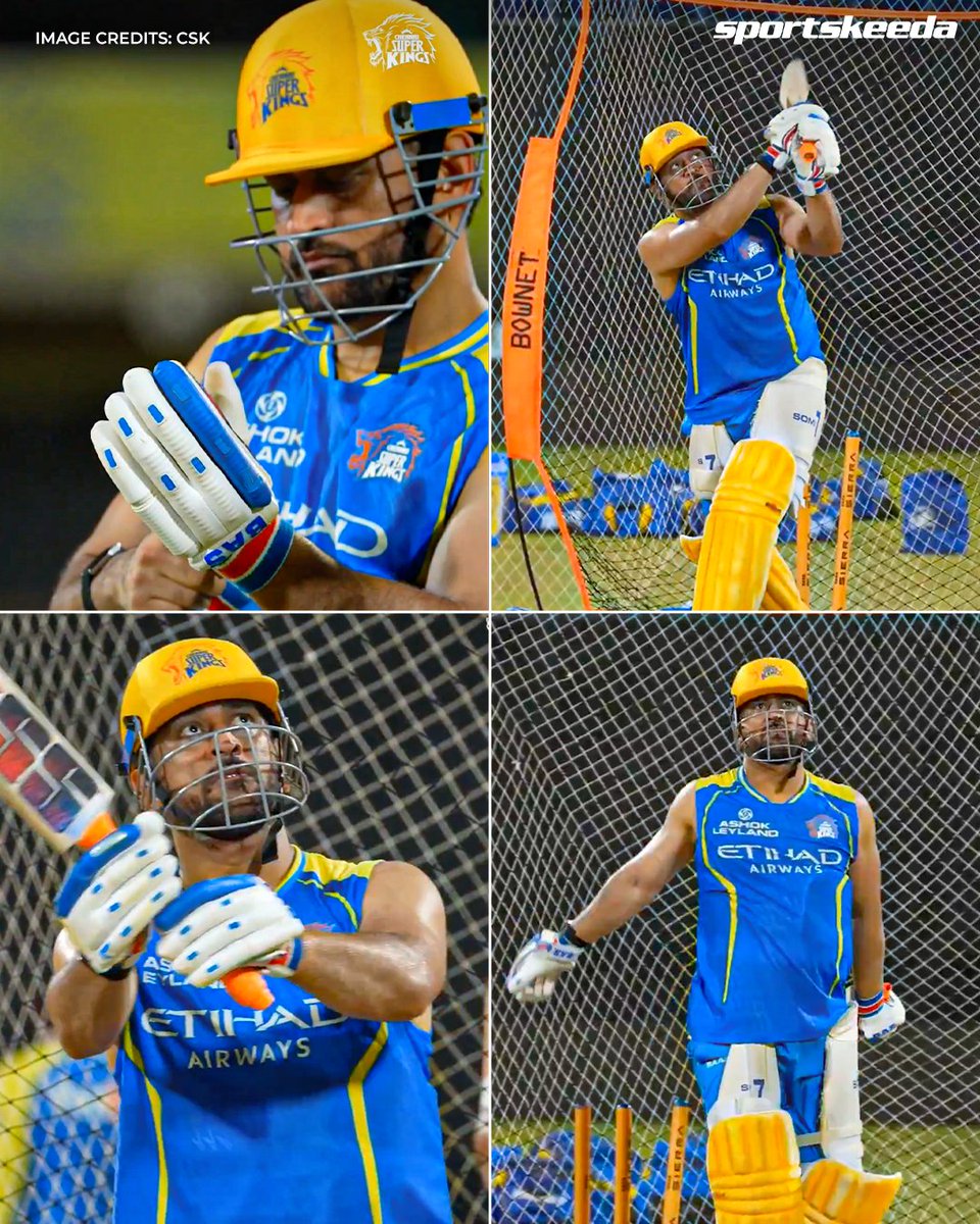 Sportskeeda's tweet image. A huge boost for CSK as MS Dhoni returns to the nets! 💛🦁

Signs of him returning to action very soon? 👀🔙

#IPL2026 #MSDhoni #CSK #Sportskeeda