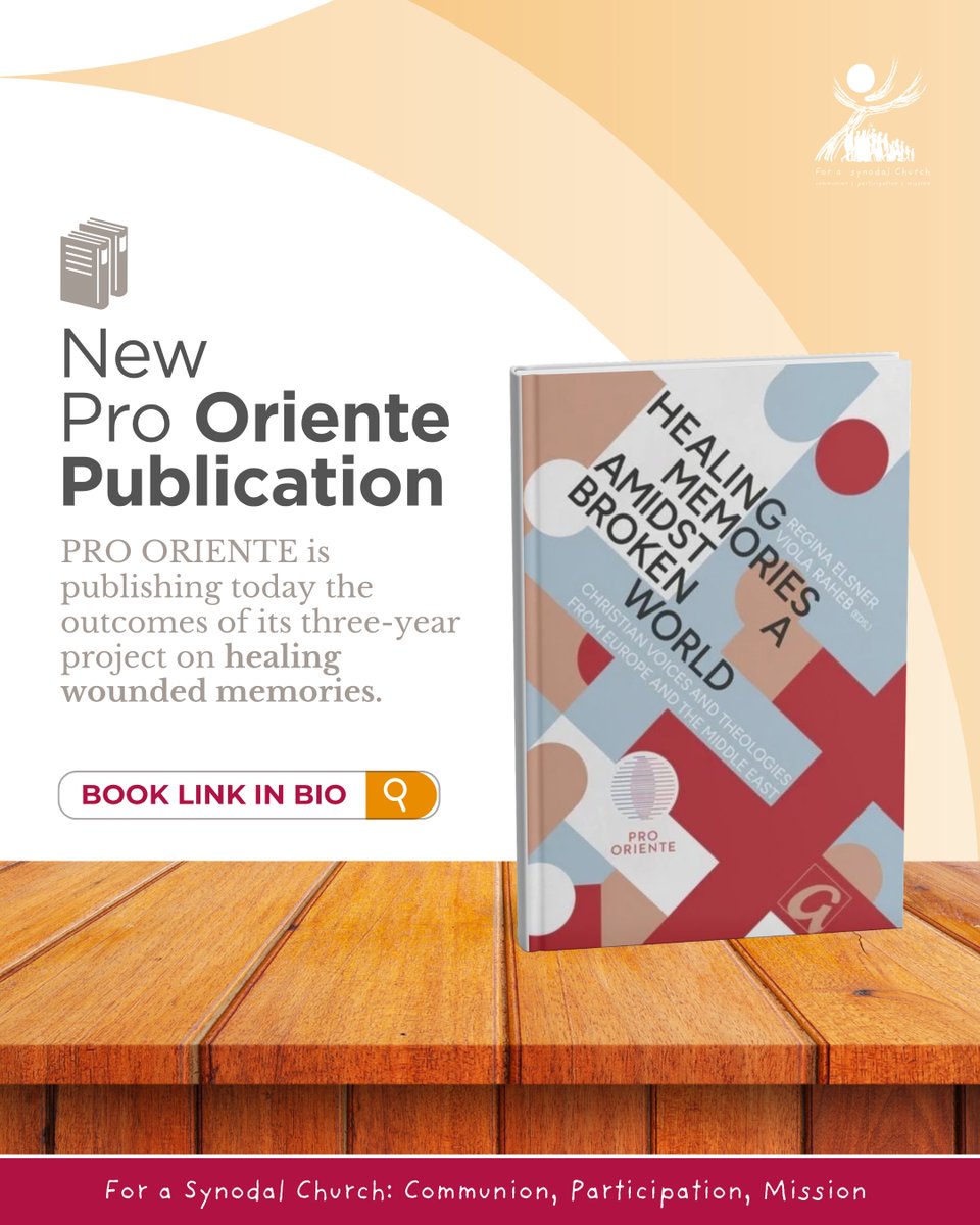 Synod_va's tweet image. The Book by Pro Oriente Publication entitled “#Healing Memories Amidst a Broken World-Christian Voices and Theologies from Europe and the Middle East” edited by Regina Elsner and Viola Rahed Is available at 
shop.aphorisma.eu/products/heali…

#synodalchurch #walkingtogether