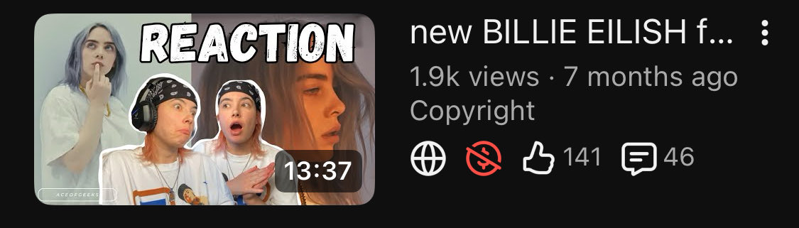 _AceOfGeeks_'s tweet photo. reminder that you can watch all my billie eilish reactions and vlogs on my youtube channel

and i’m based in London and could totally come to the hmhas movie premiere @billieeilish @JimCameron @ParamountUK @Billie3DMovie #BillieEilish 

https://t.co/k71cR2EGwA https://t.co/ihMGKJKNxN