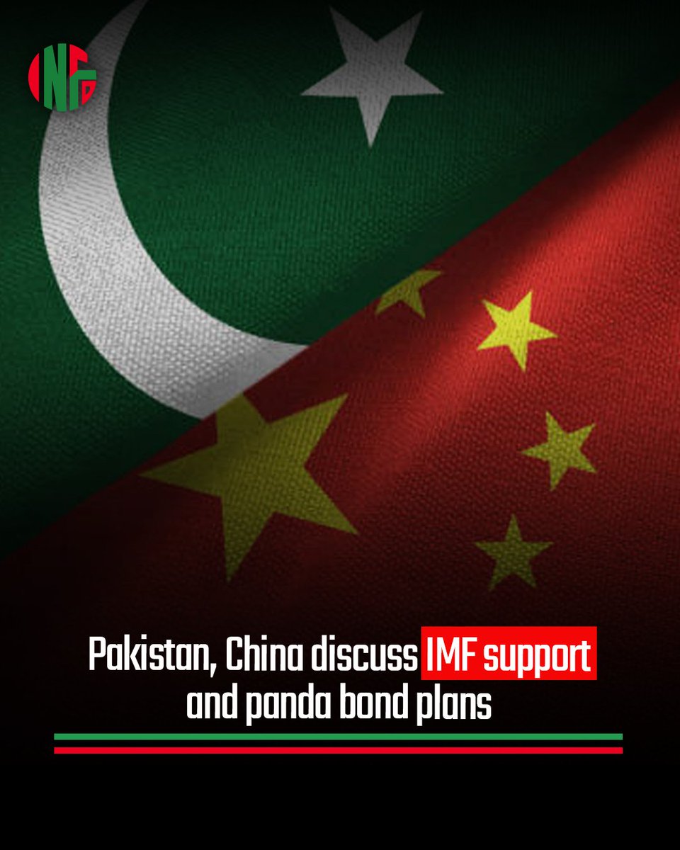 Infodor_pk's tweet image. Pakistan and China reaffirmed strong financial ties as Pakistan shared progress on IMF support, EFF/RSF reviews, and plans for Panda bond issuance during the IMF–World Bank Spring Meetings 2026.
#PakistanChina #IMF #EconomicStability #PandaBonds #WorldBankIMF2026 #PakistanEconomy
