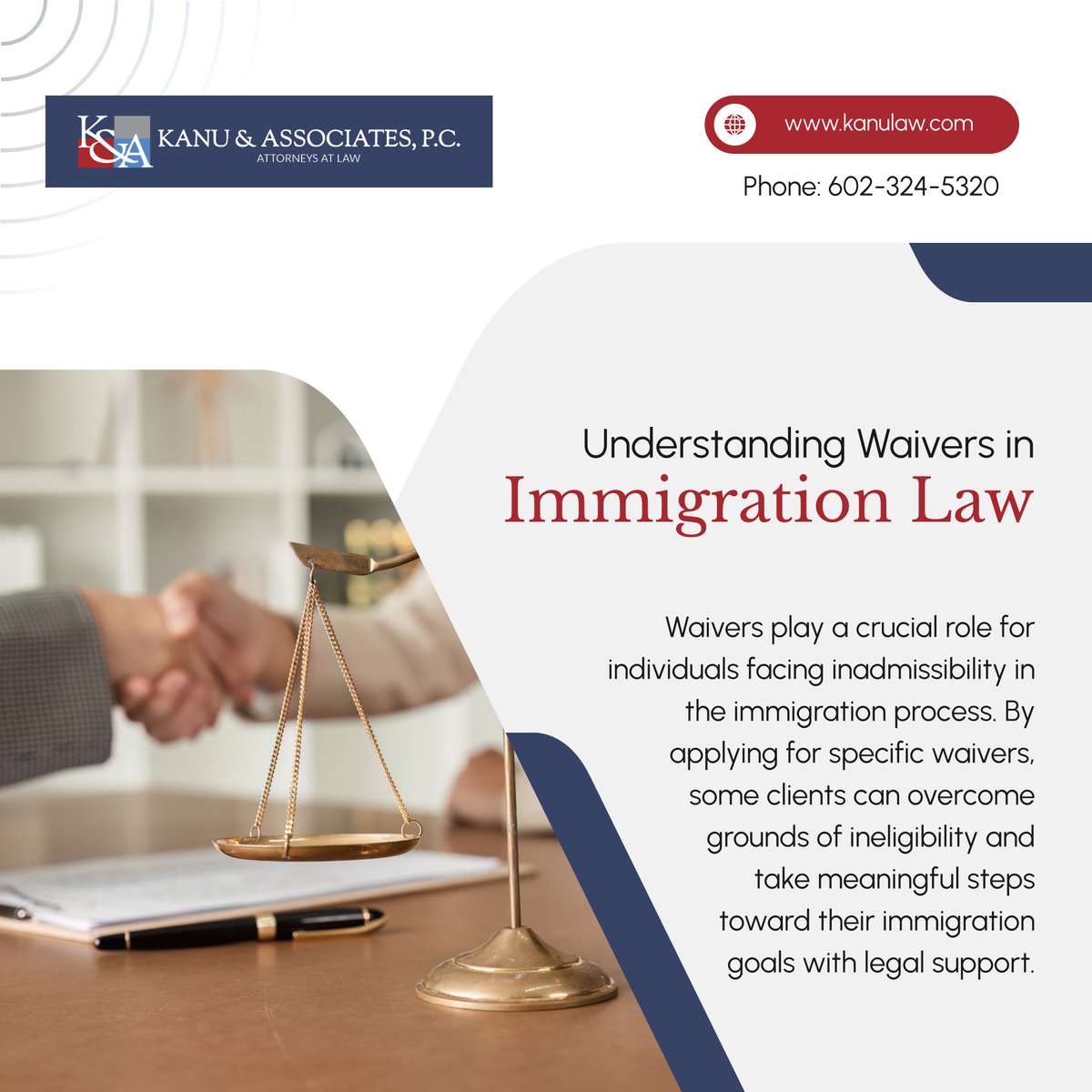 solomonkanu's tweet image. Do you know how immigration waivers can make a difference in your legal journey? Our experienced team at Kanu &amp;amp; Associates, P.C. helps clients understand this complex area and guides them through the options available. 💼🤝

#LegalServices #PhoenixAZ #AlbuquerqueNM